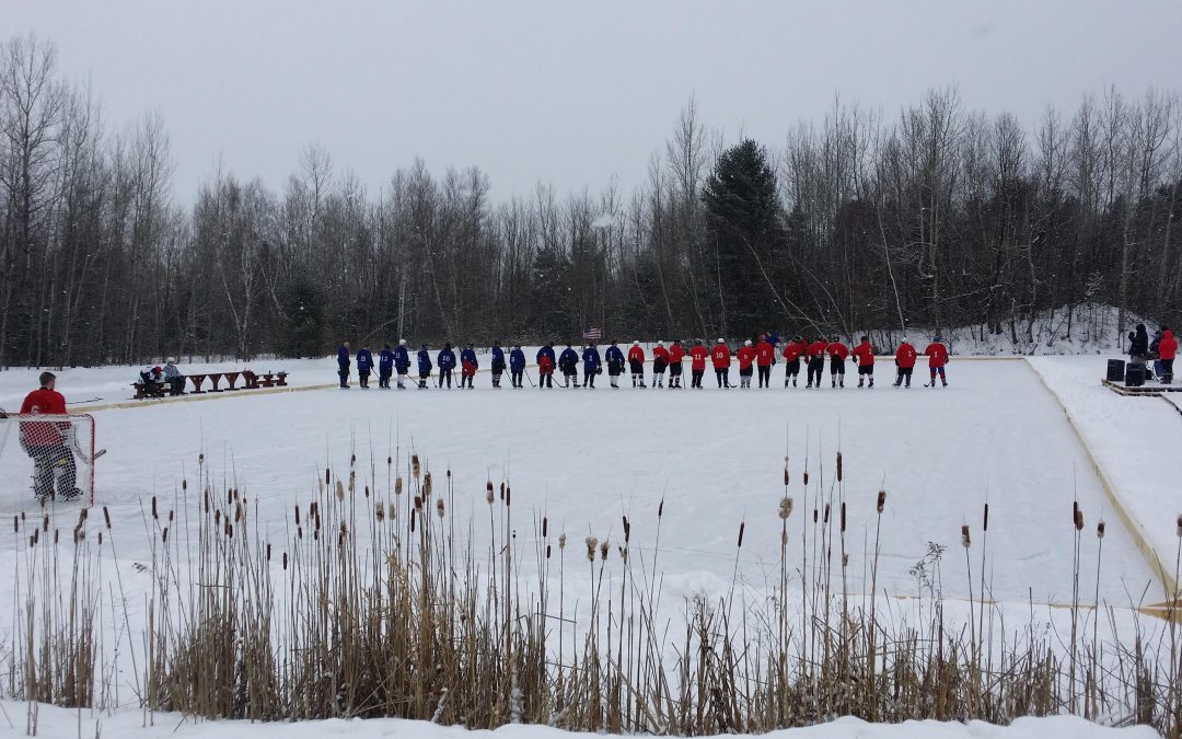Mahoney Pond Ice Hockey Game