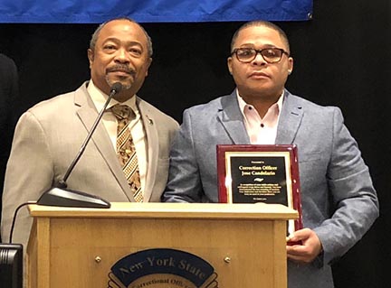 CO Jose Candelario, Sing Sing CF, Receives Valor Award