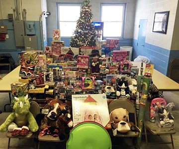Clinton CF donates $1,300 in Toys