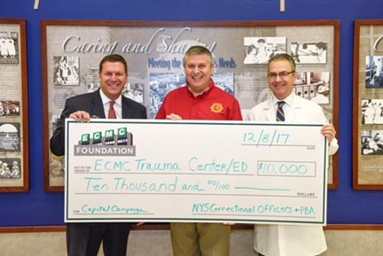 NYSCOPBA Donates to the Erie County Medical Center, Buffalo, NY